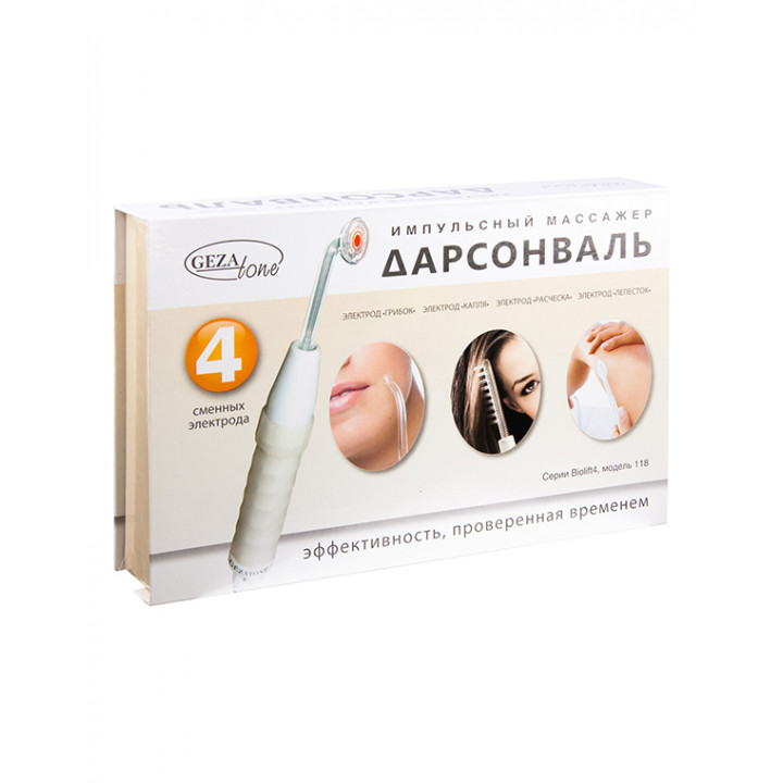 Дарсонваль для лица, тела и волос с 4мя насадками Biolift4 118 Gezatone