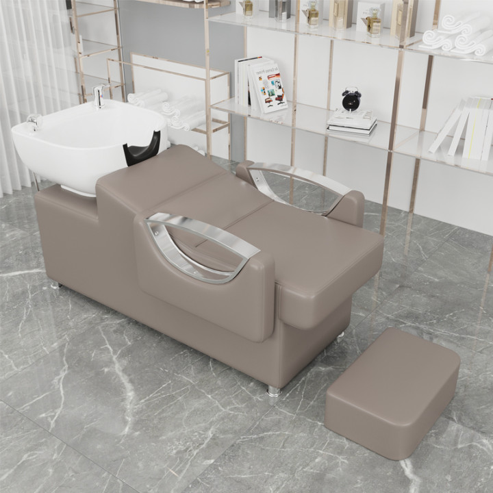 Мойка парикмахерская премиум «Mocca Luxe» ML-77 — цвет мокко с хромом