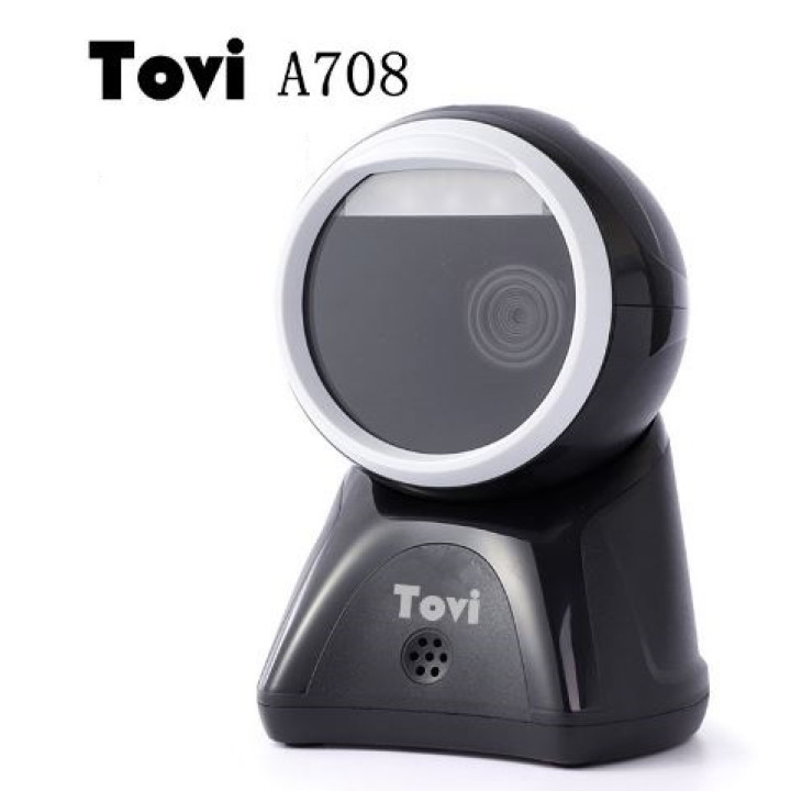 Cканер штрих кодов Tovi A708 1D и 2D проводной настольный
